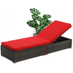 Ratanové zahradní lehátko s...