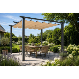 Zahradní pergola 3 × 3 m s...