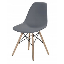 Tmavě šedá skandinávská židle