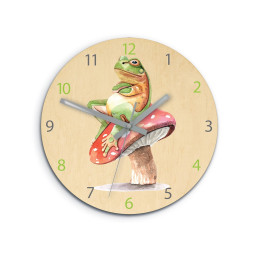 Dětské hodiny s motivem žabky