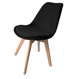 Velúr židle v černé barvě...