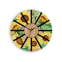 Dubové nástenné hodiny so...