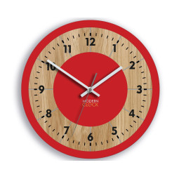 Nástěnné červené hodiny...