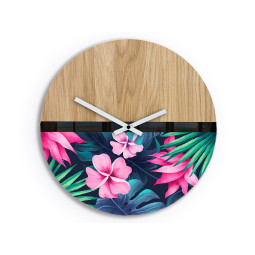 Dřevěné nástěnné hodiny...