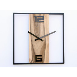 Hodiny kovové a dřevěné...