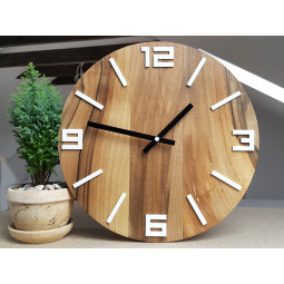 Dřevěné hodiny z ořechu...