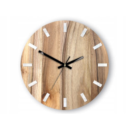 Dřevěné hodiny z ořechu...