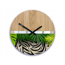 Dřevěné nástěnné hodiny s...