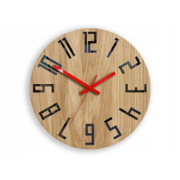 Dubové nástěnné hodiny SLIM...