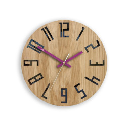 Dubové nástenné hodiny SLIM...