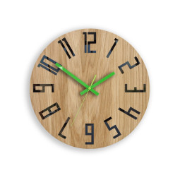 Dubové nástěnné hodiny SLIM...