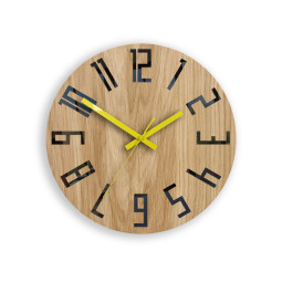 Dubové nástěnné hodiny SLIM...