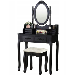 Toaletní stoleček v černé...