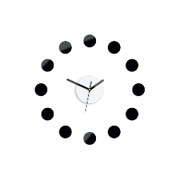 Nástěnné hodiny RIO ČERNÉ...