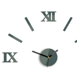 Hodiny na zeď se šedými...