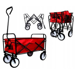 Odolný vozík v červené...