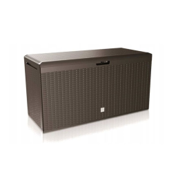 Hnědá lavička s úložným...