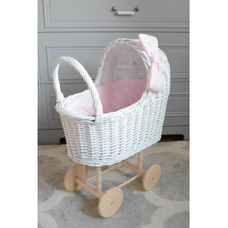 Bílý kočárek pro panenky...