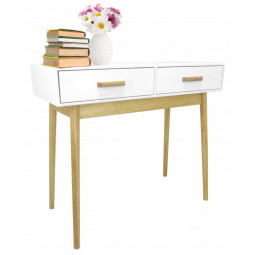 Skandinávský stolek v bílé...