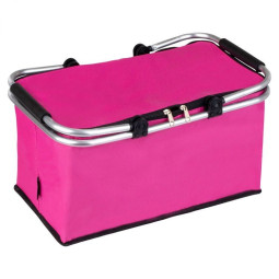 Růžová termopikniková taška