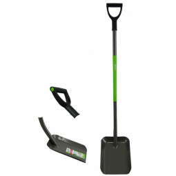 Lopata s kovovou rukojetí