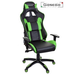 Herní židle v zelené barvě...