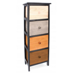 Retro dřevěná komoda se 4...